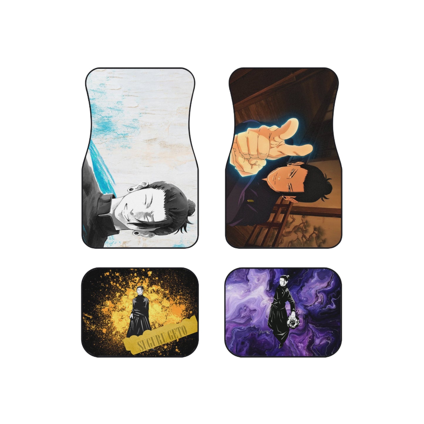 Geto Character Car Mats Set of 4 — Stylized Design