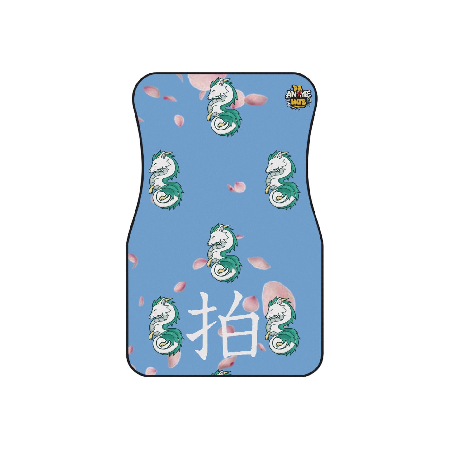 Kawaii Haku x Ghibli Inspired Car Mats (Set of 4) — Cute Anime Dragon Floor Liners