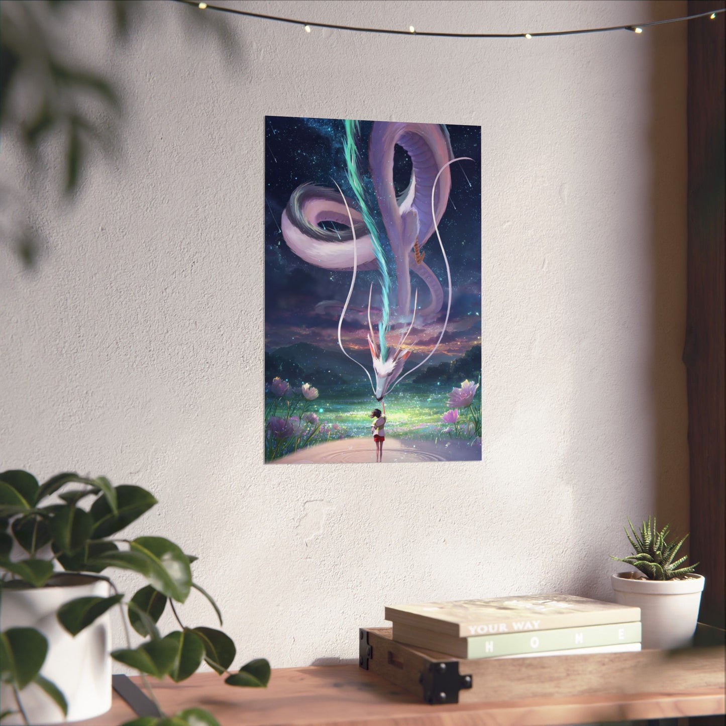 Matte Vertical Poster — Water Spirit Dragon Encounter Wall Art