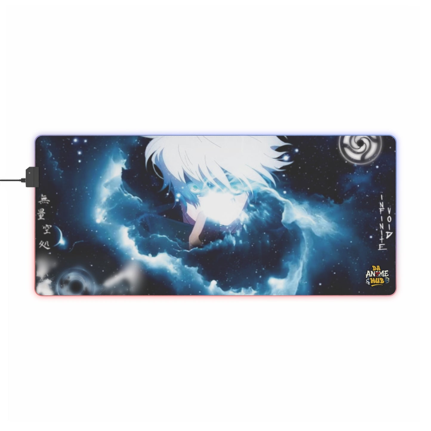 LED Gaming Mouse Pad — Infinite Void x Da Animehub Domain Expansion Design