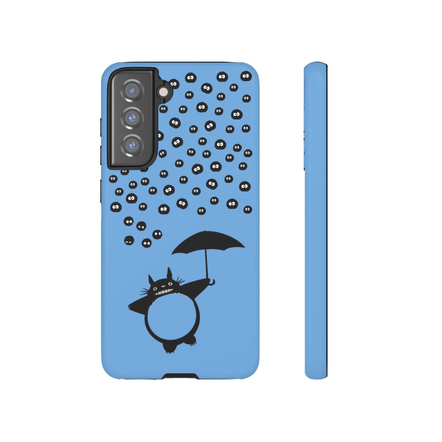Totoro Umbrella Phone Case – Studio Ghibli-Inspired Totoro Soot Sprite Design