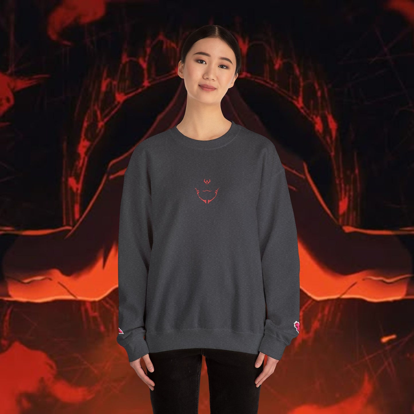 King of Curses Embroidered Crewneck Sweatshirt
