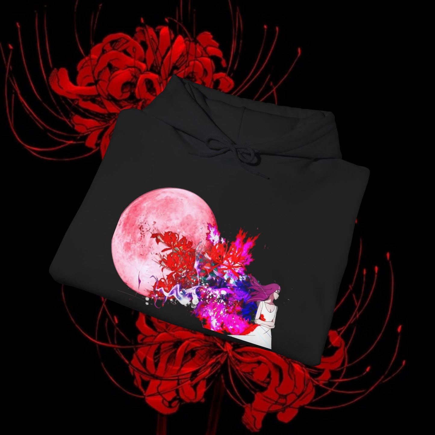 Kaneki's Duality Hoodie — Rize & Touka Red Spider Lily Sweatshirt