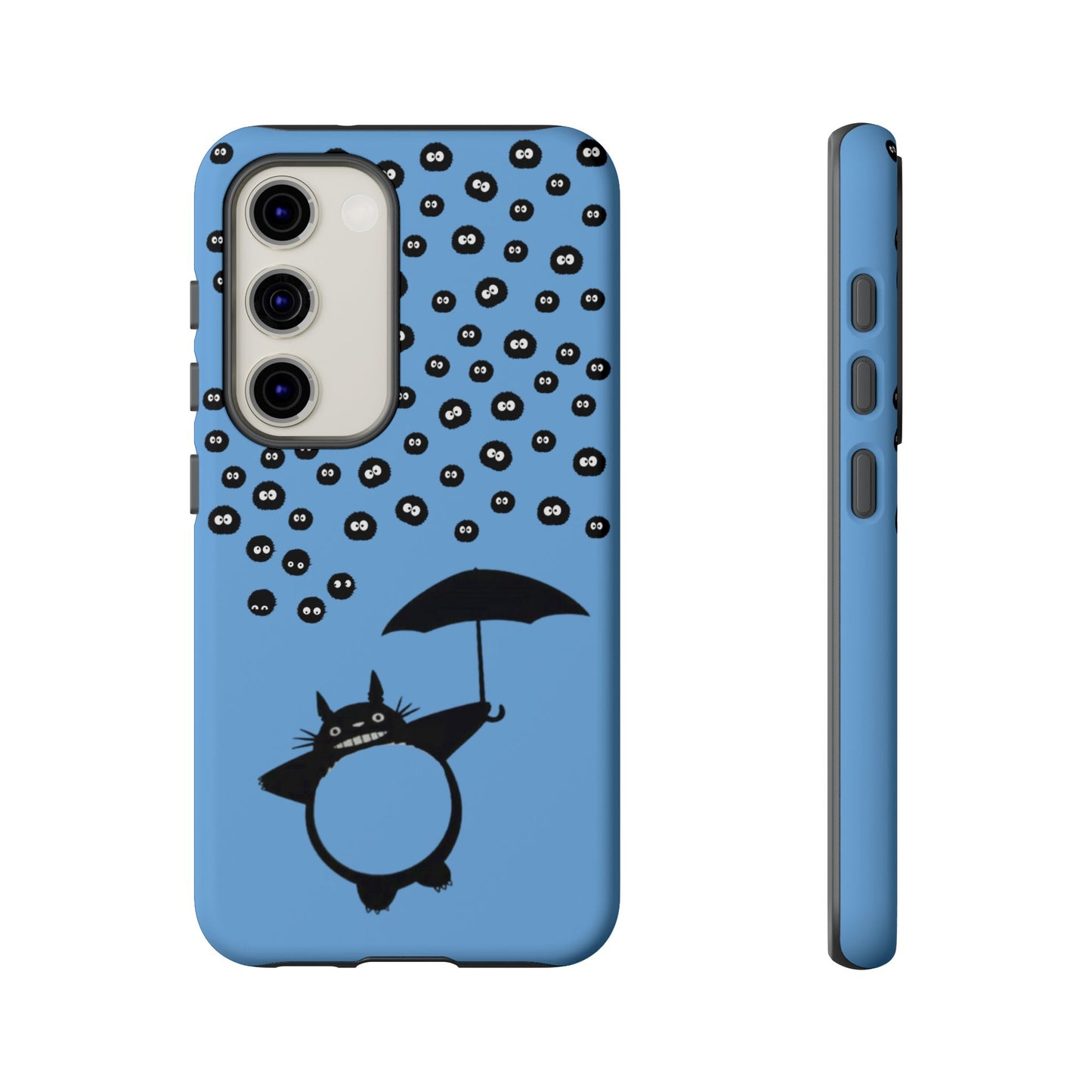 Totoro Umbrella Phone Case – Studio Ghibli-Inspired Totoro Soot Sprite Design