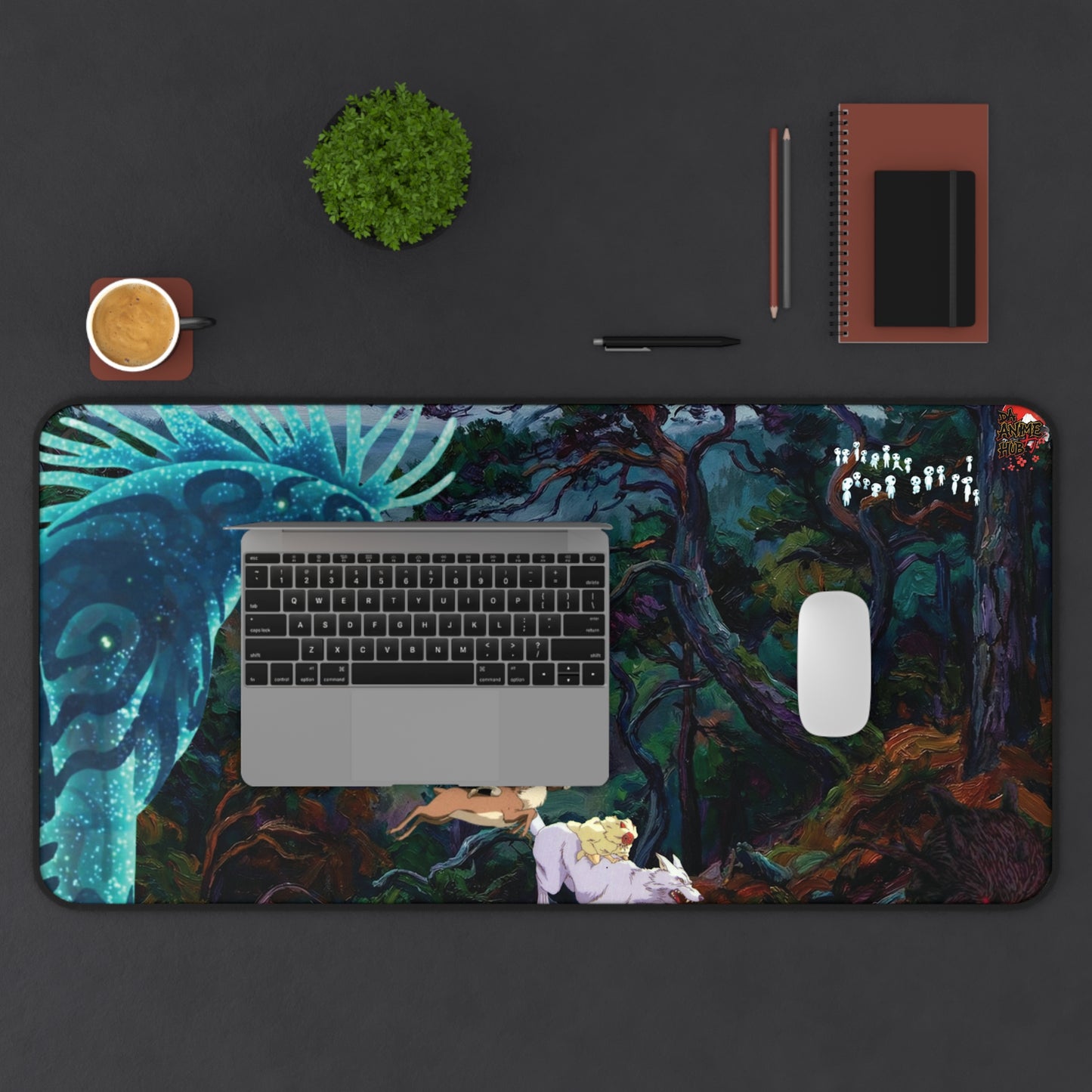 Dark Ominous Forest Desk Mat — Princess Mononoke ‘Bringer of Death’ Mouse Pad