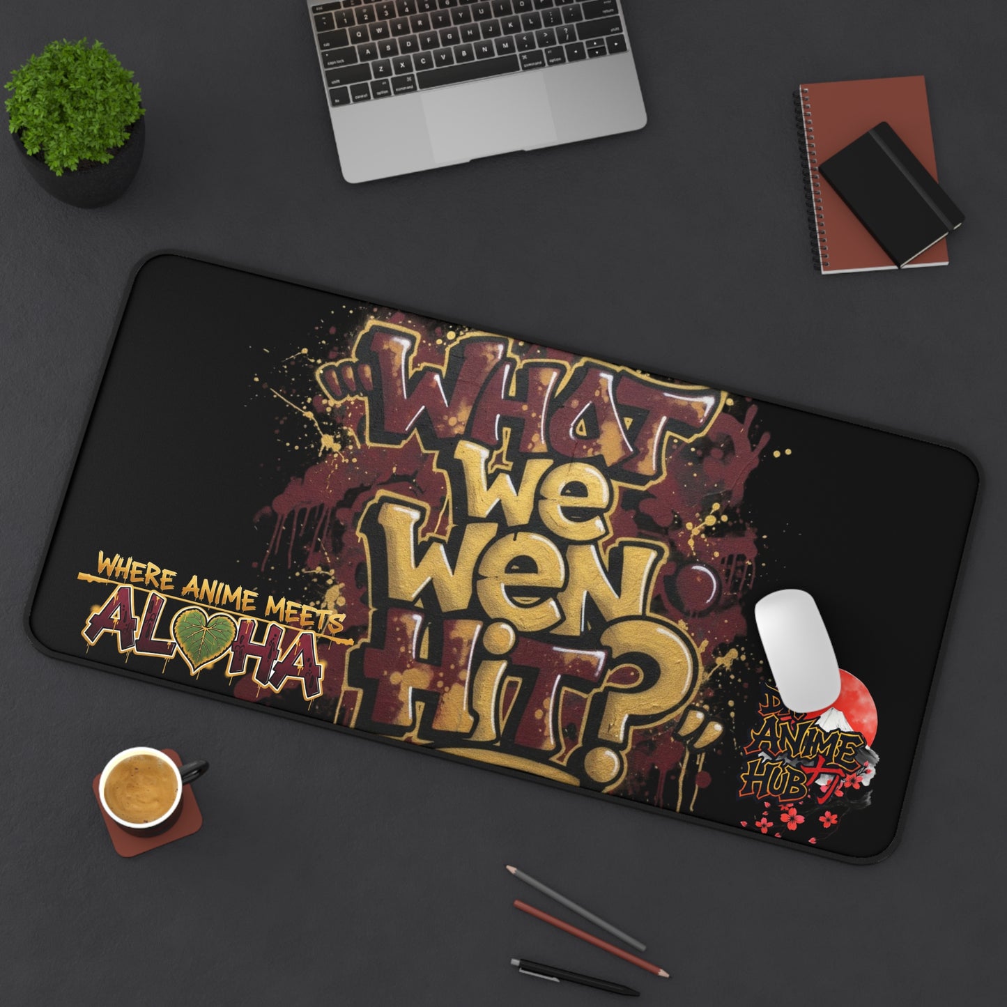 "What We Wen Hit?" Pack Ripz Deskmat