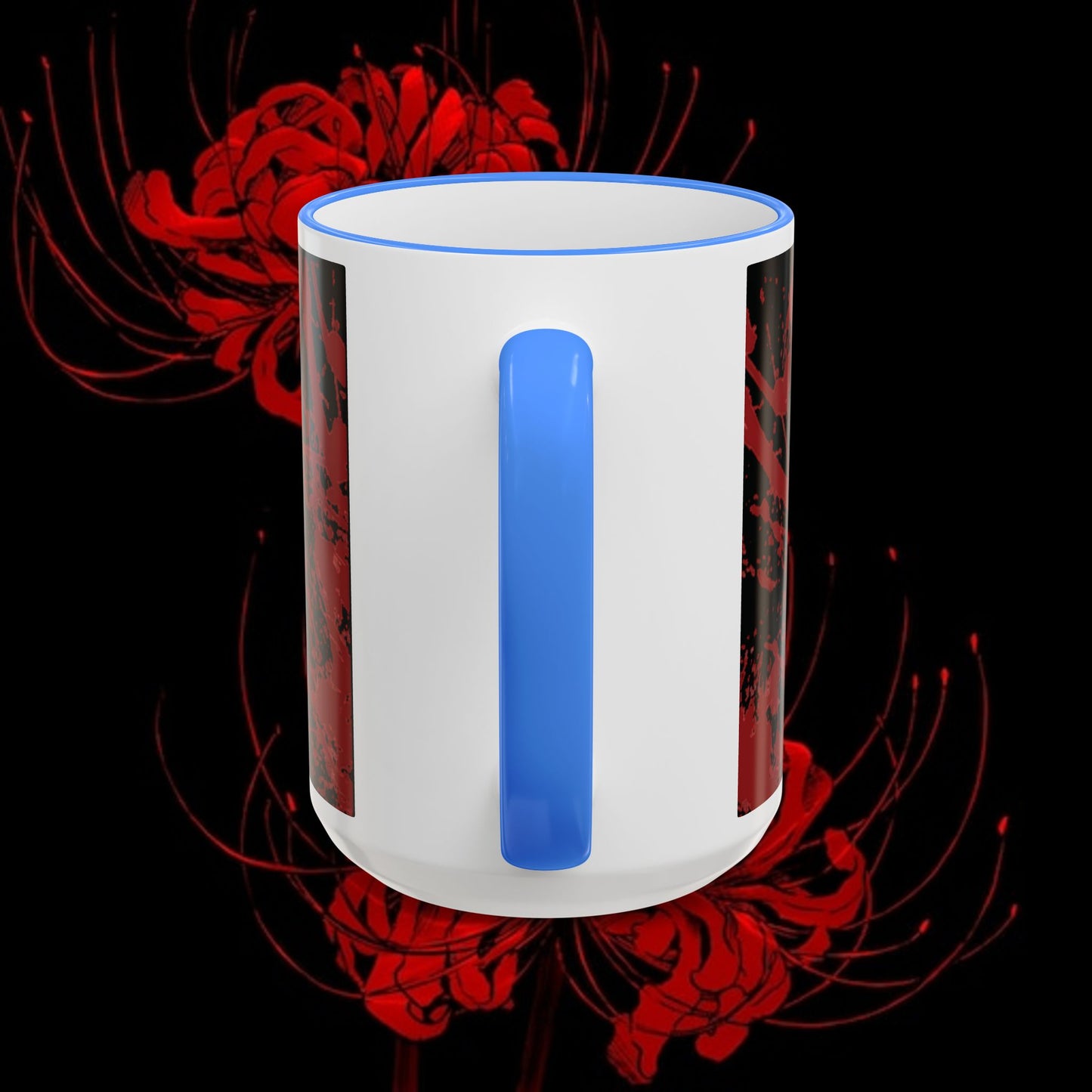 Tokyo Ghoul Inspired Accent Rim & Handle Mug — Anime Coffee Cup (11oz/15oz)