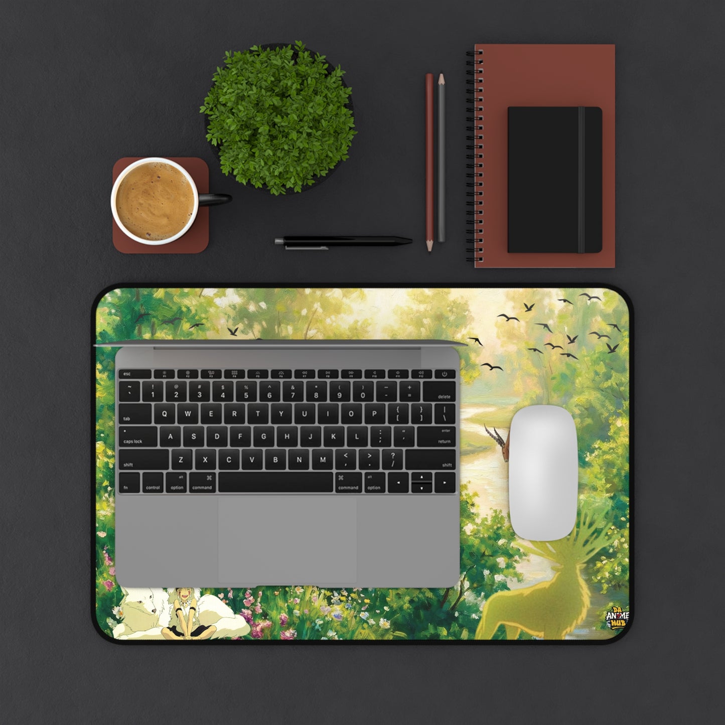 Forest of Life Desk Mat — Joyful Peace Princess Mononoke-Inspired