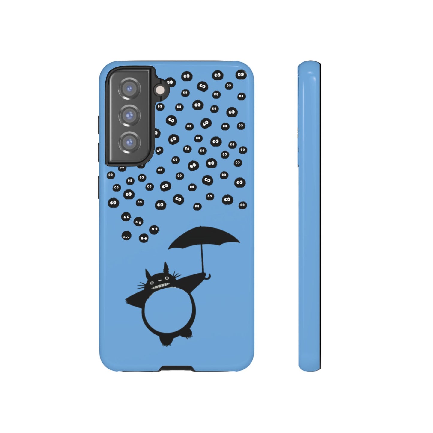 Totoro Umbrella Phone Case – Studio Ghibli-Inspired Totoro Soot Sprite Design