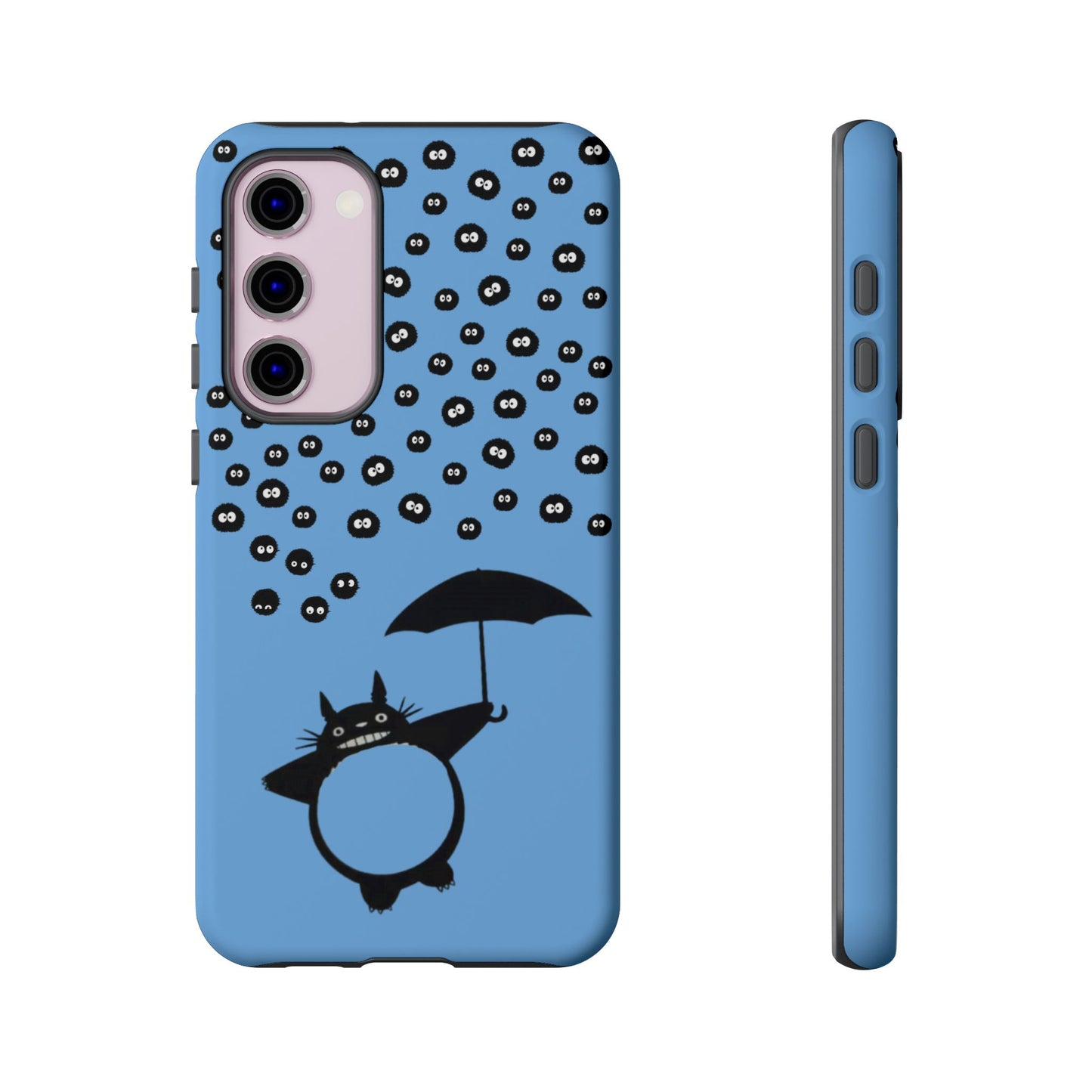 Totoro Umbrella Phone Case – Studio Ghibli-Inspired Totoro Soot Sprite Design