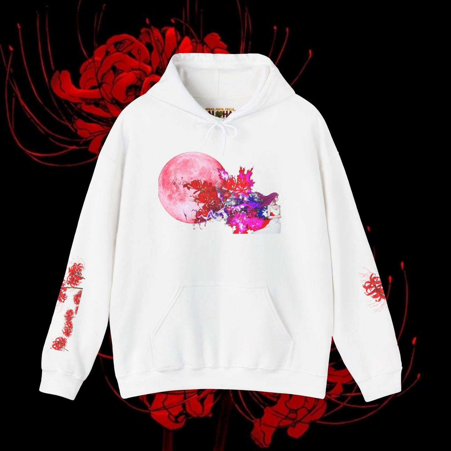Kaneki's Duality Hoodie — Rize & Touka Red Spider Lily Sweatshirt
