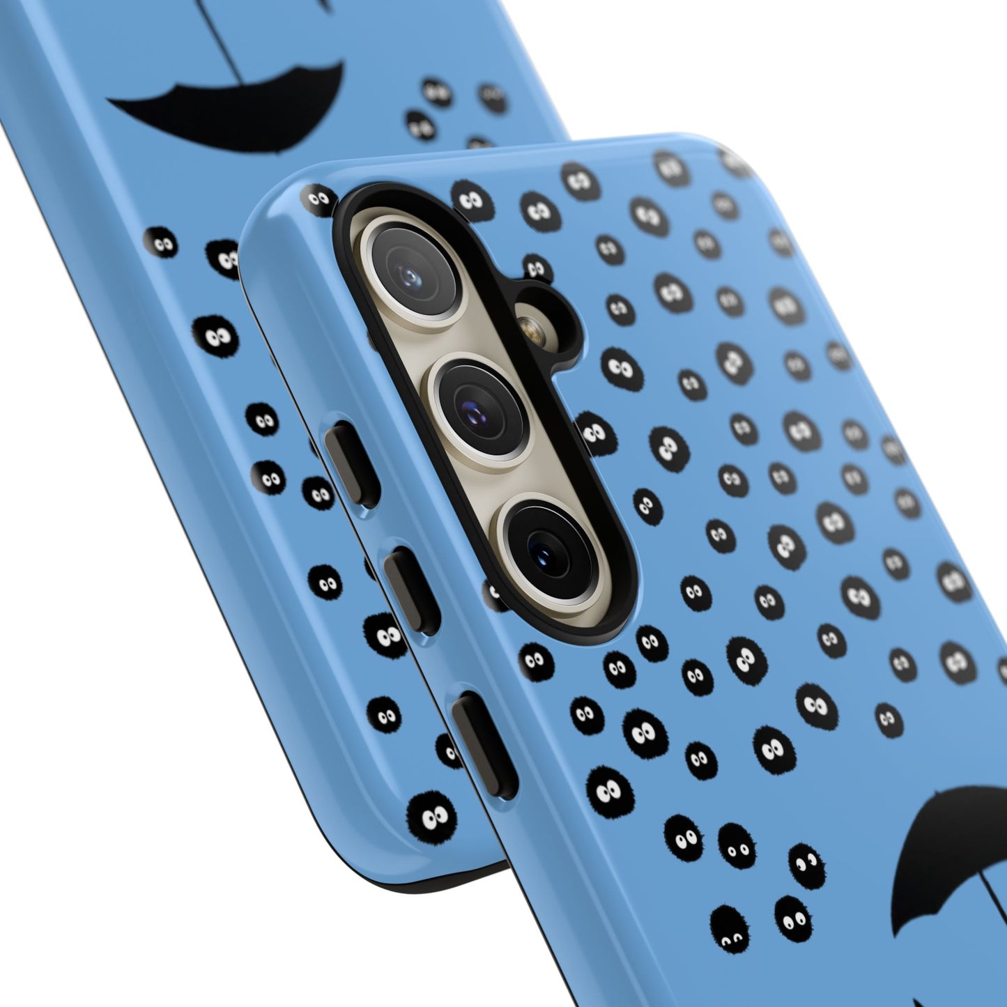 Totoro Umbrella Phone Case – Studio Ghibli-Inspired Totoro Soot Sprite Design