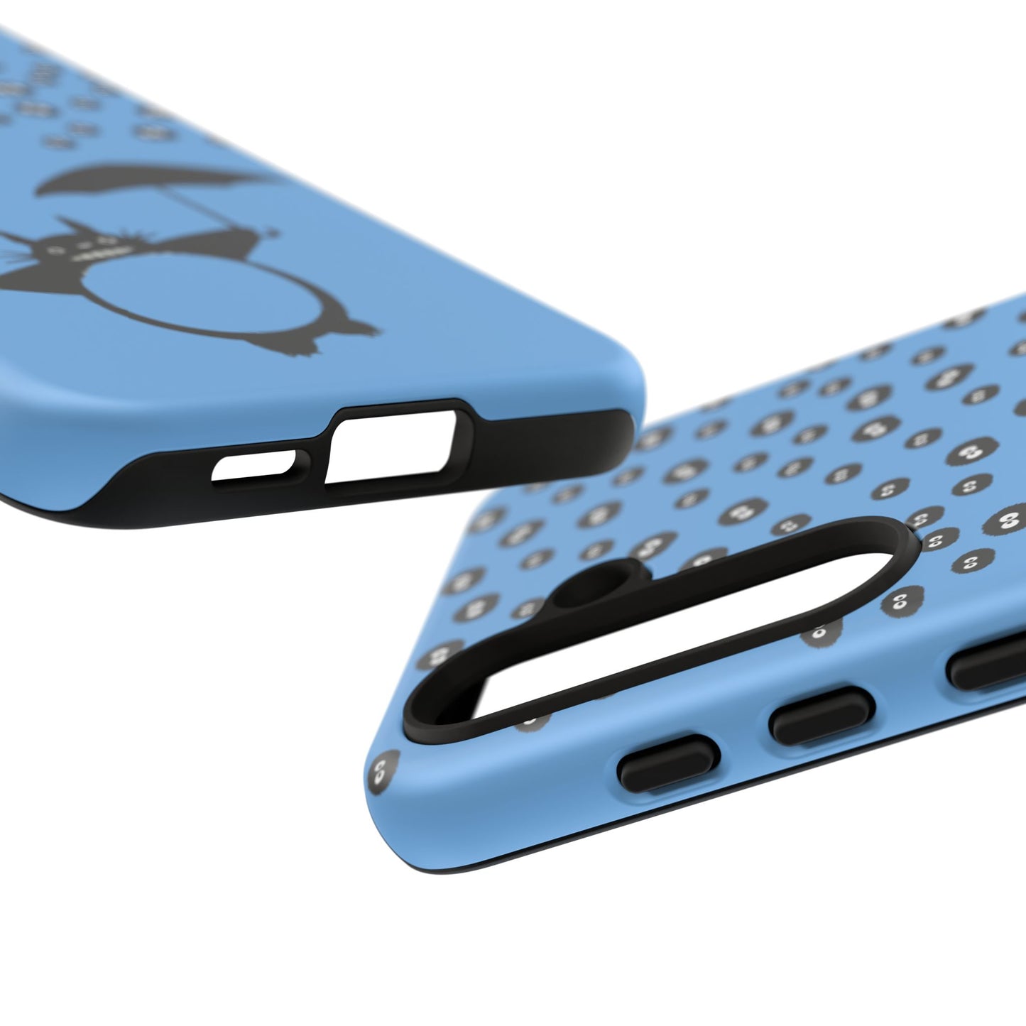 Totoro Umbrella Phone Case – Studio Ghibli-Inspired Totoro Soot Sprite Design