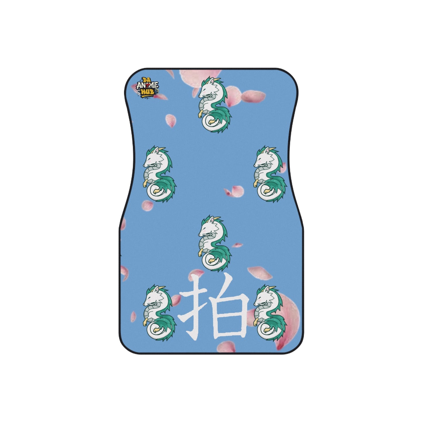 Kawaii Haku x Ghibli Inspired Car Mats (Set of 4) — Cute Anime Dragon Floor Liners