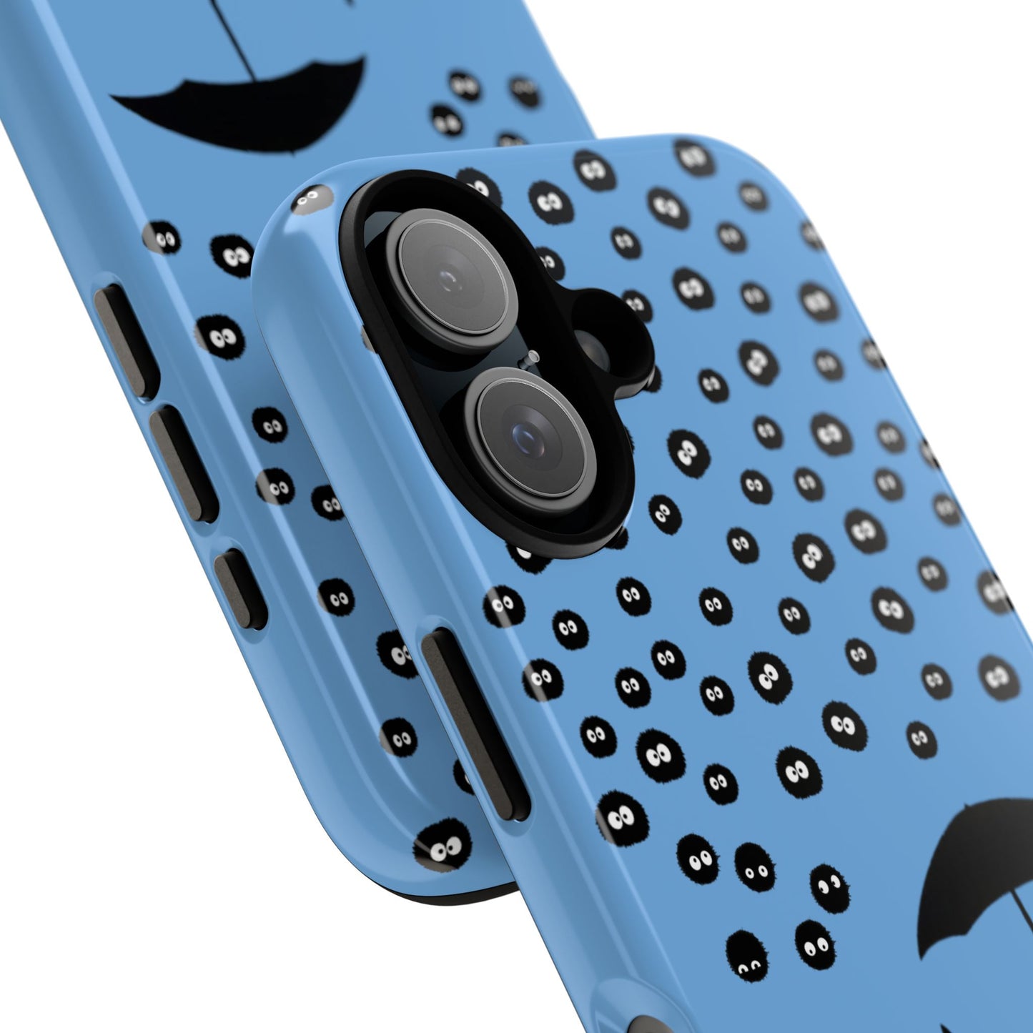 Totoro Umbrella Phone Case – Studio Ghibli-Inspired Totoro Soot Sprite Design