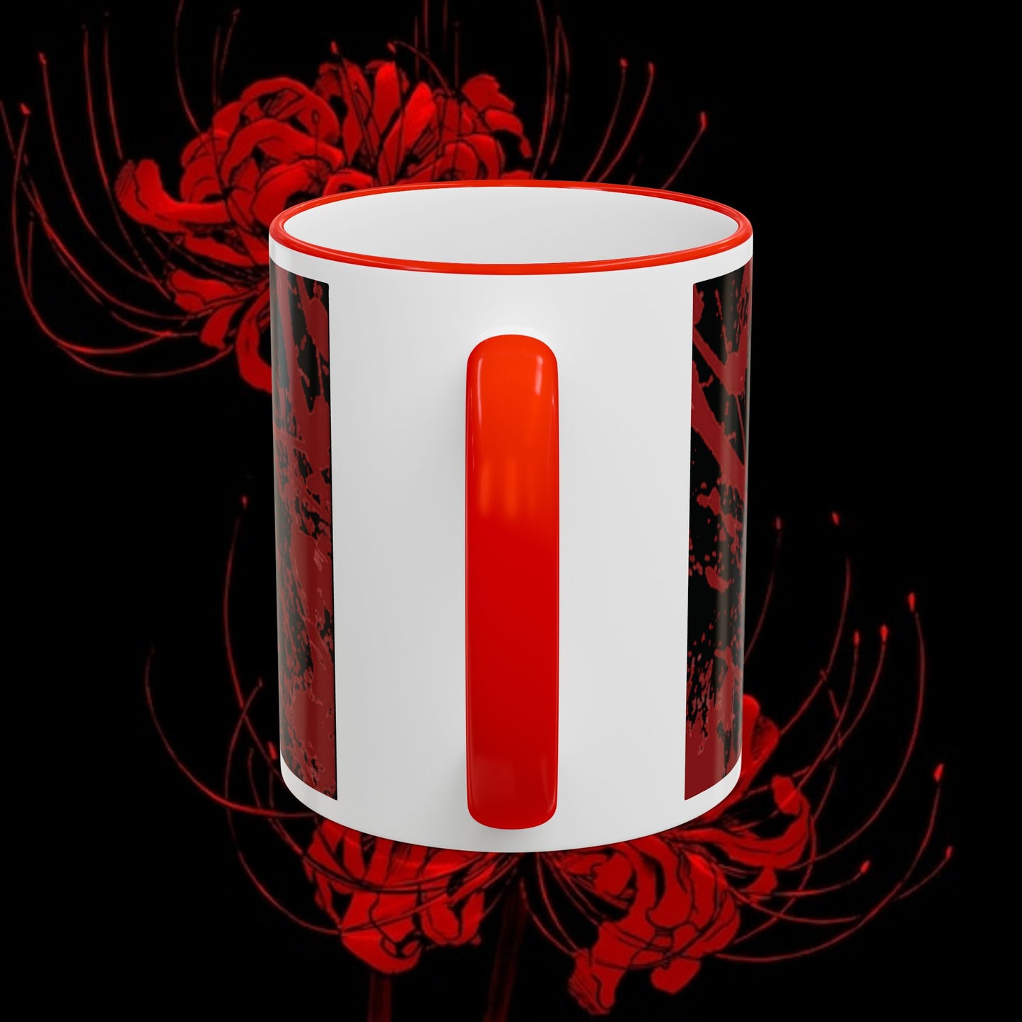 Tokyo Ghoul Inspired Accent Rim & Handle Mug — Anime Coffee Cup (11oz/15oz)