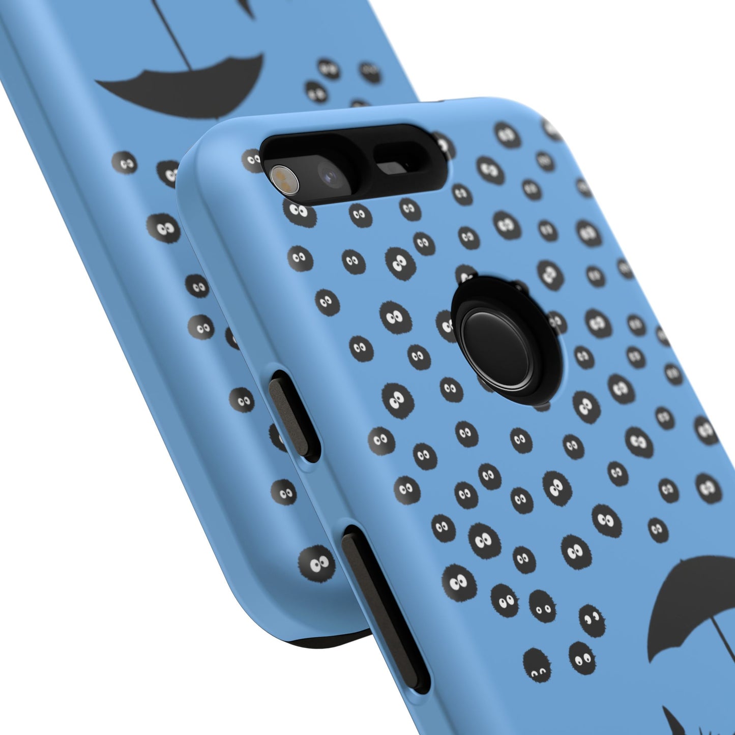 Totoro Umbrella Phone Case – Studio Ghibli-Inspired Totoro Soot Sprite Design