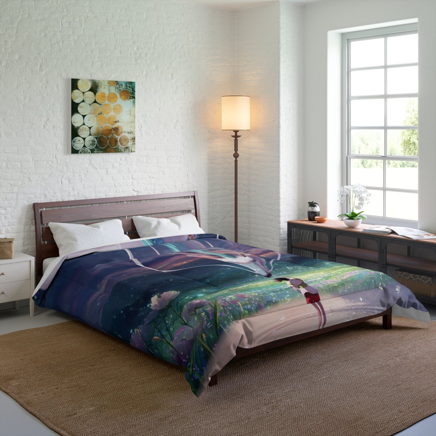 Dream Spirit Comforter — Spirited Away Inspired Night Sky Bedding