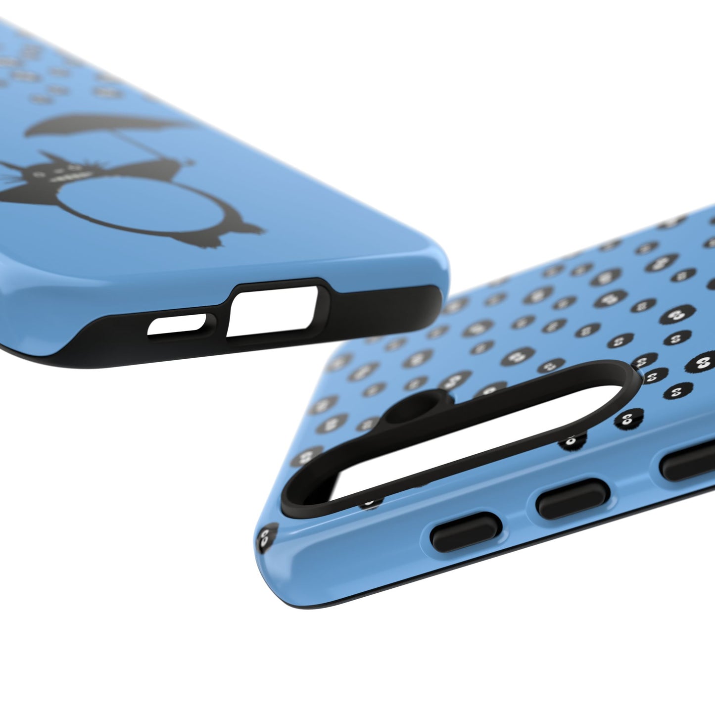 Totoro Umbrella Phone Case – Studio Ghibli-Inspired Totoro Soot Sprite Design