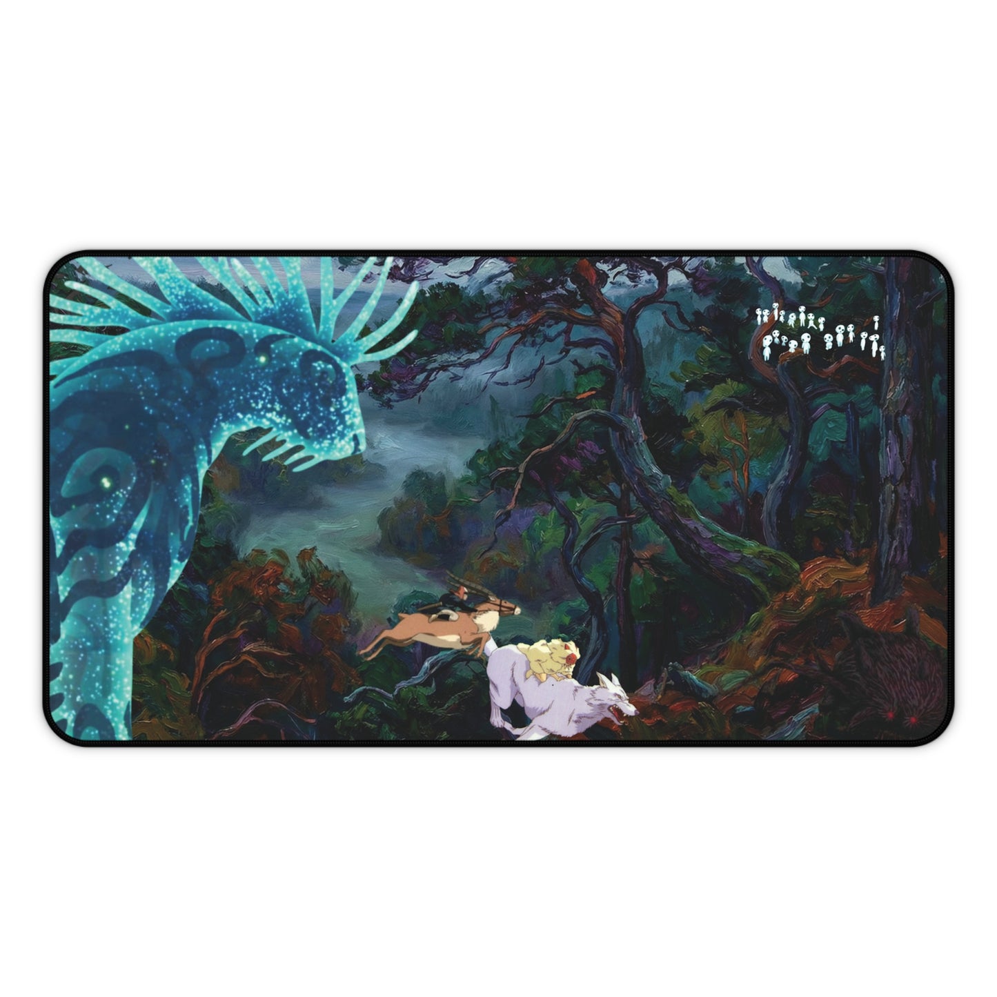 Dark Ominous Forest Desk Mat — Princess Mononoke ‘Bringer of Death’ Mouse Pad