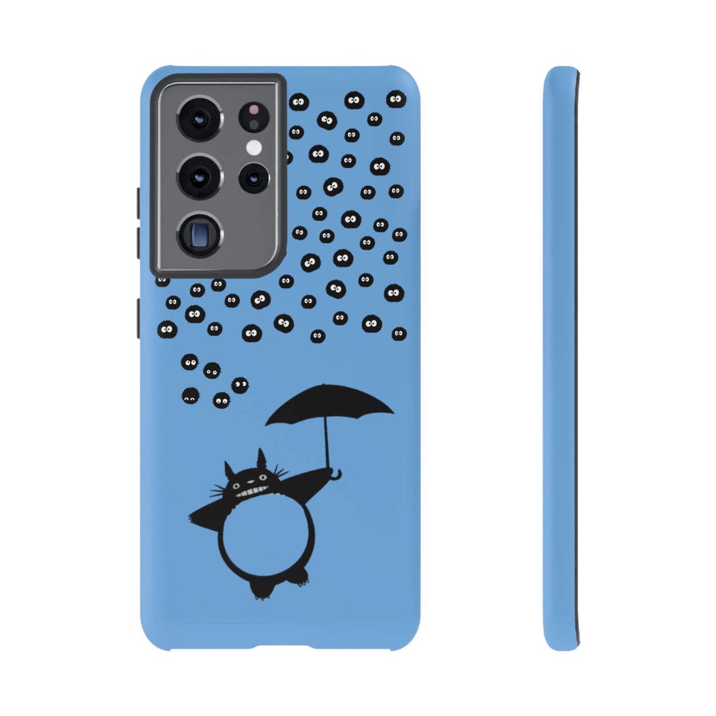 Totoro Umbrella Phone Case – Studio Ghibli-Inspired Totoro Soot Sprite Design
