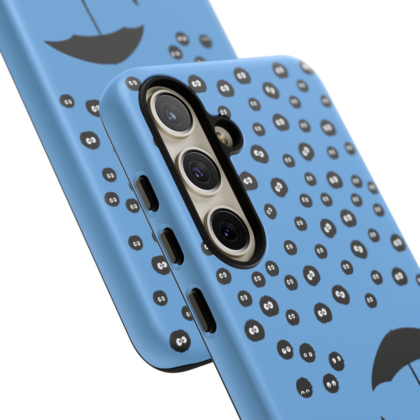 Totoro Umbrella Phone Case – Studio Ghibli-Inspired Totoro Soot Sprite Design