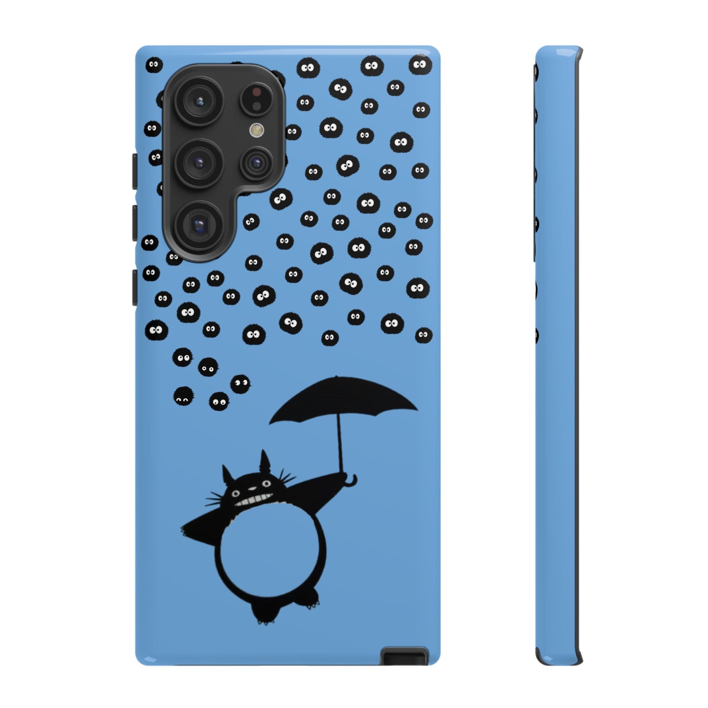 Totoro Umbrella Phone Case – Studio Ghibli-Inspired Totoro Soot Sprite Design