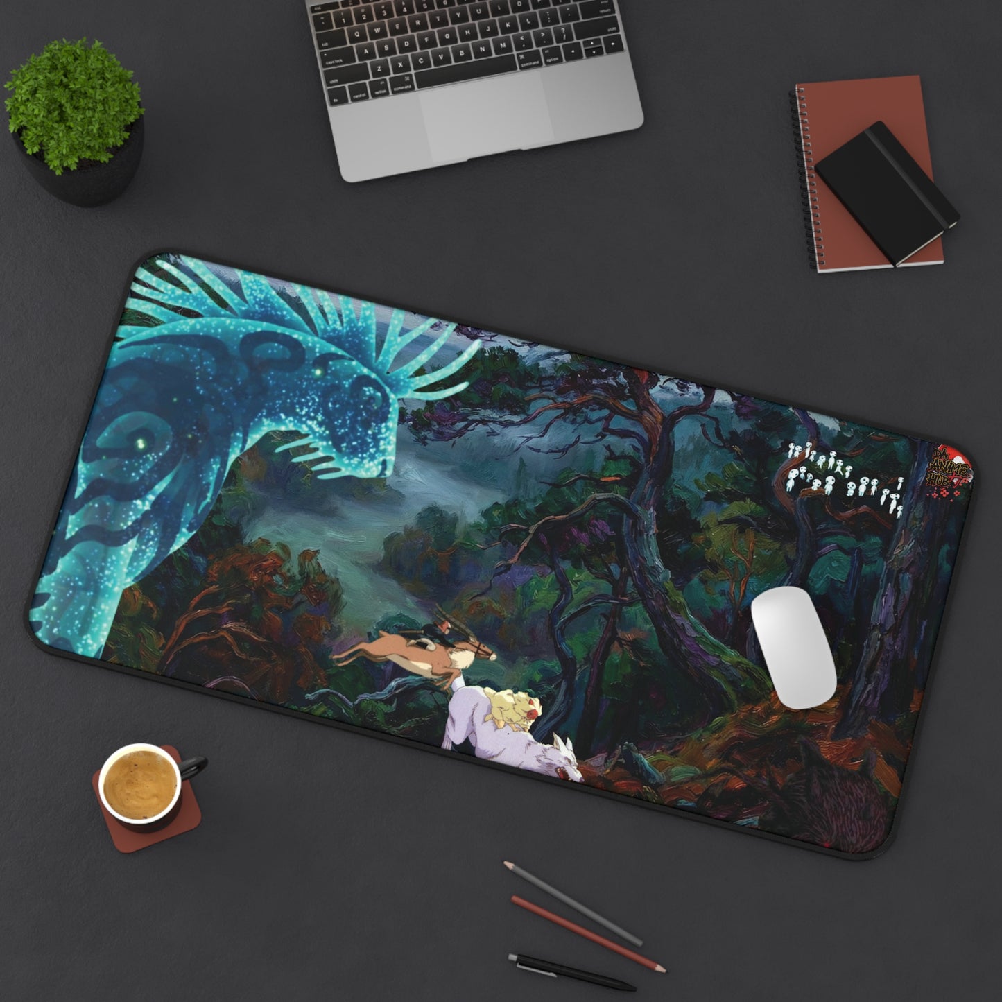 Dark Ominous Forest Desk Mat — Princess Mononoke ‘Bringer of Death’ Mouse Pad