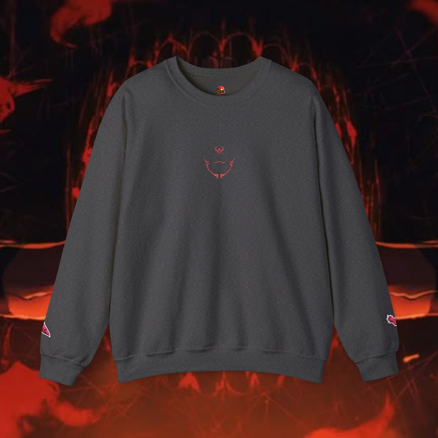 King of Curses Embroidered Crewneck Sweatshirt