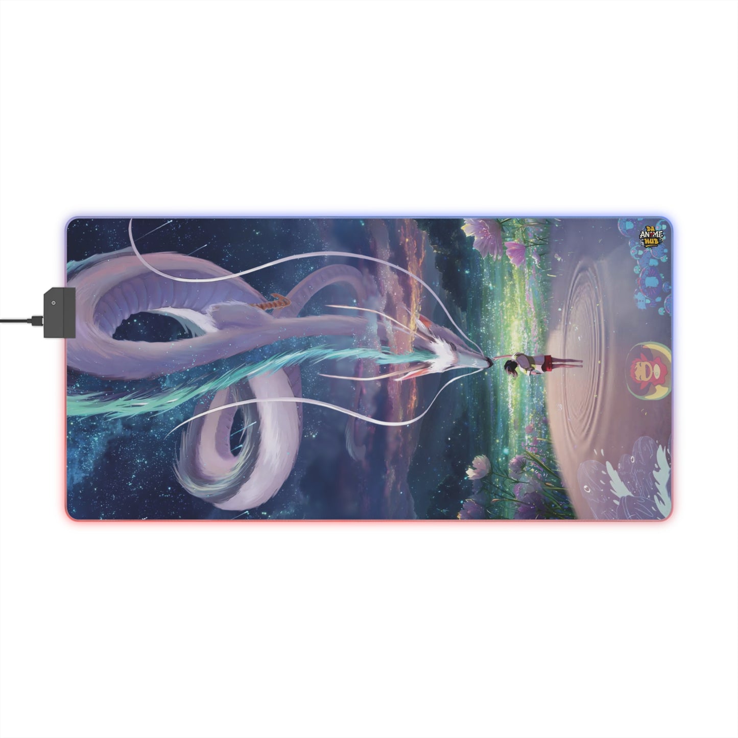 Ghibli-Inspired Dreamscape LED Gaming Mouse Pad