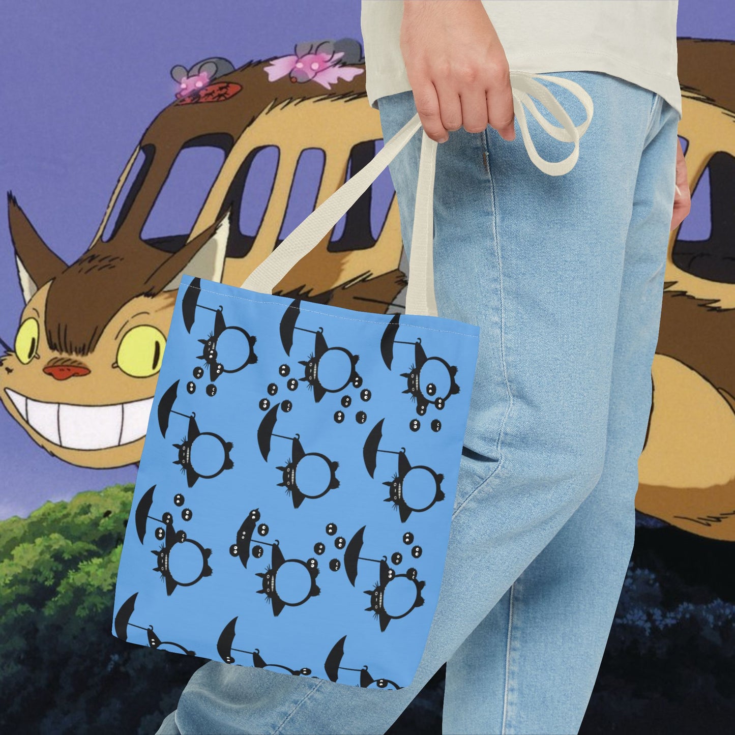 Studio Ghibli Totoro-Inspired Tote Bag — Cute Anime AOP Carryall