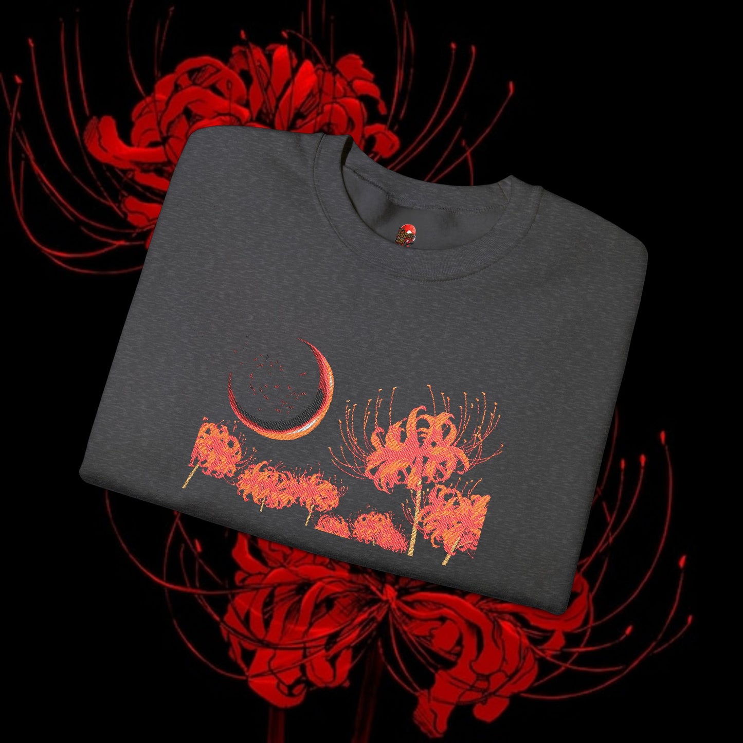 Tokyo Ghoul-Inspired Spider Lily Sweatshirt — Rize & Touka Anime Crewneck