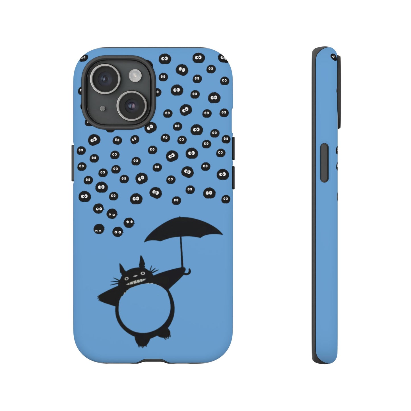 Totoro Umbrella Phone Case – Studio Ghibli-Inspired Totoro Soot Sprite Design