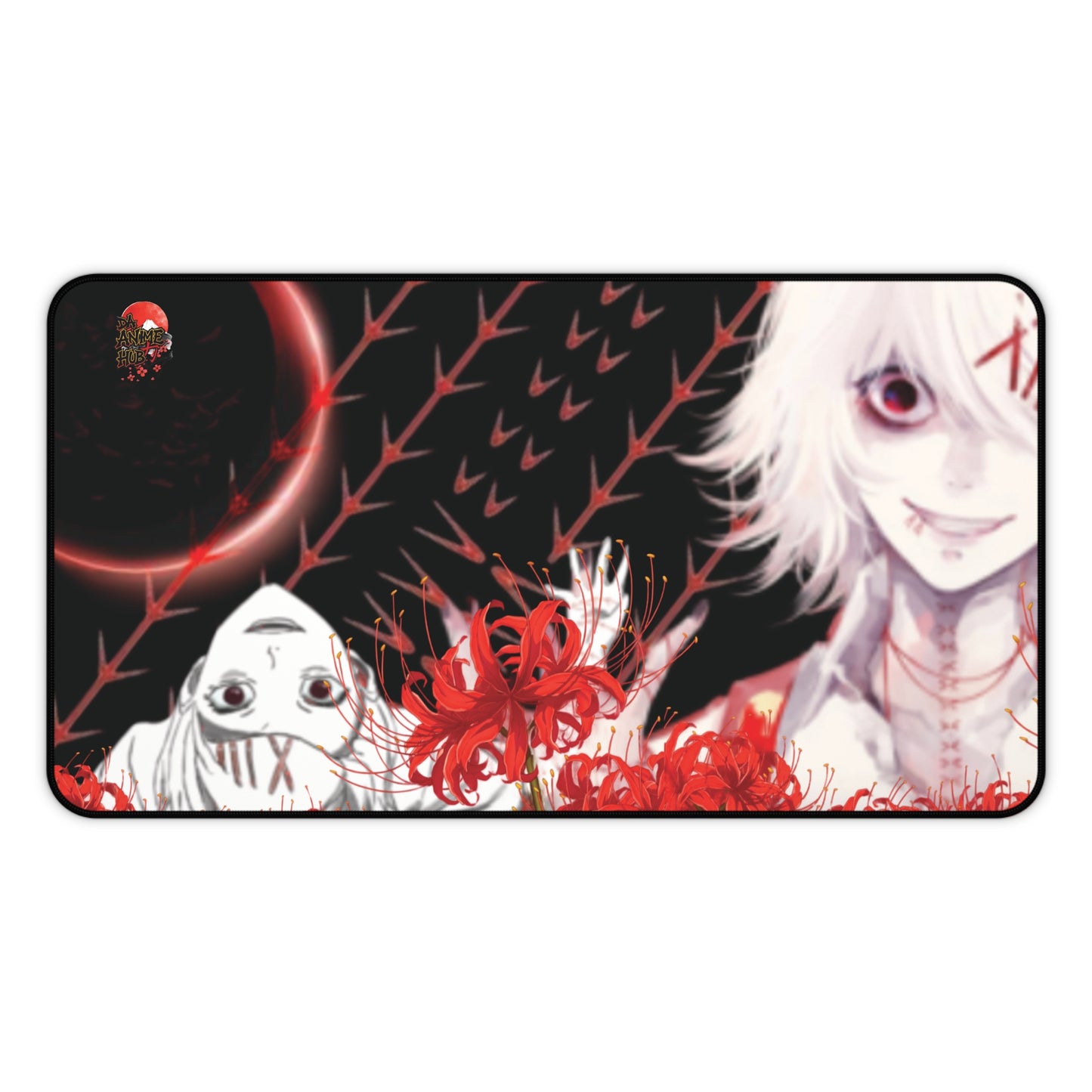 Tokyo Ghoul Juuzou Stitched Design Desk Mat — Red Spider Lily