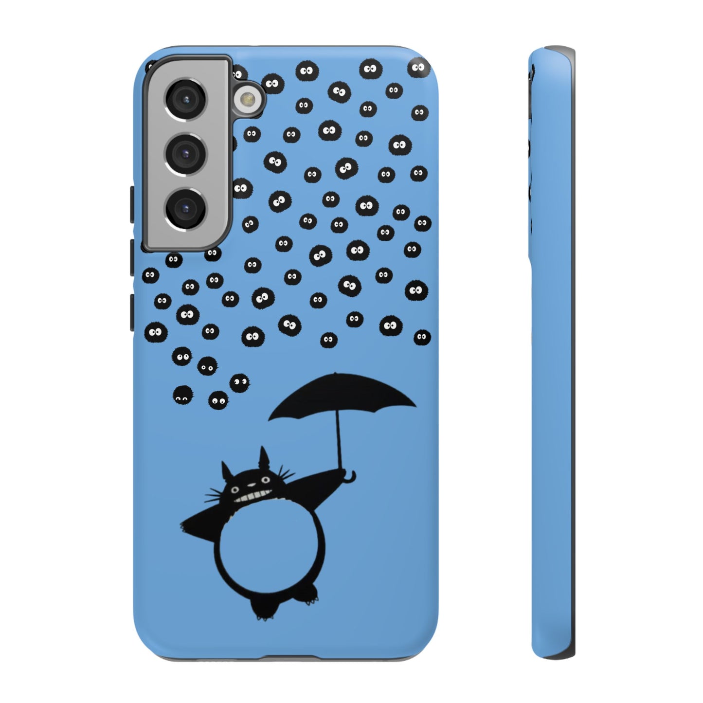 Totoro Umbrella Phone Case – Studio Ghibli-Inspired Totoro Soot Sprite Design
