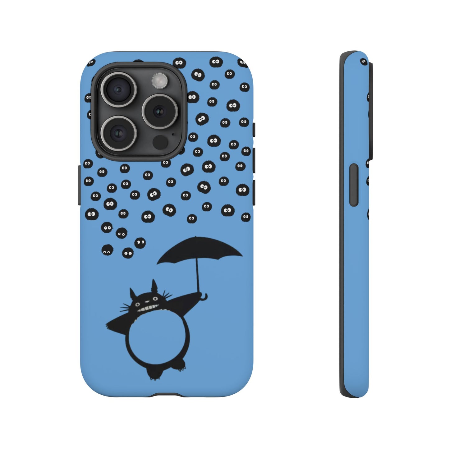 Totoro Umbrella Phone Case – Studio Ghibli-Inspired Totoro Soot Sprite Design