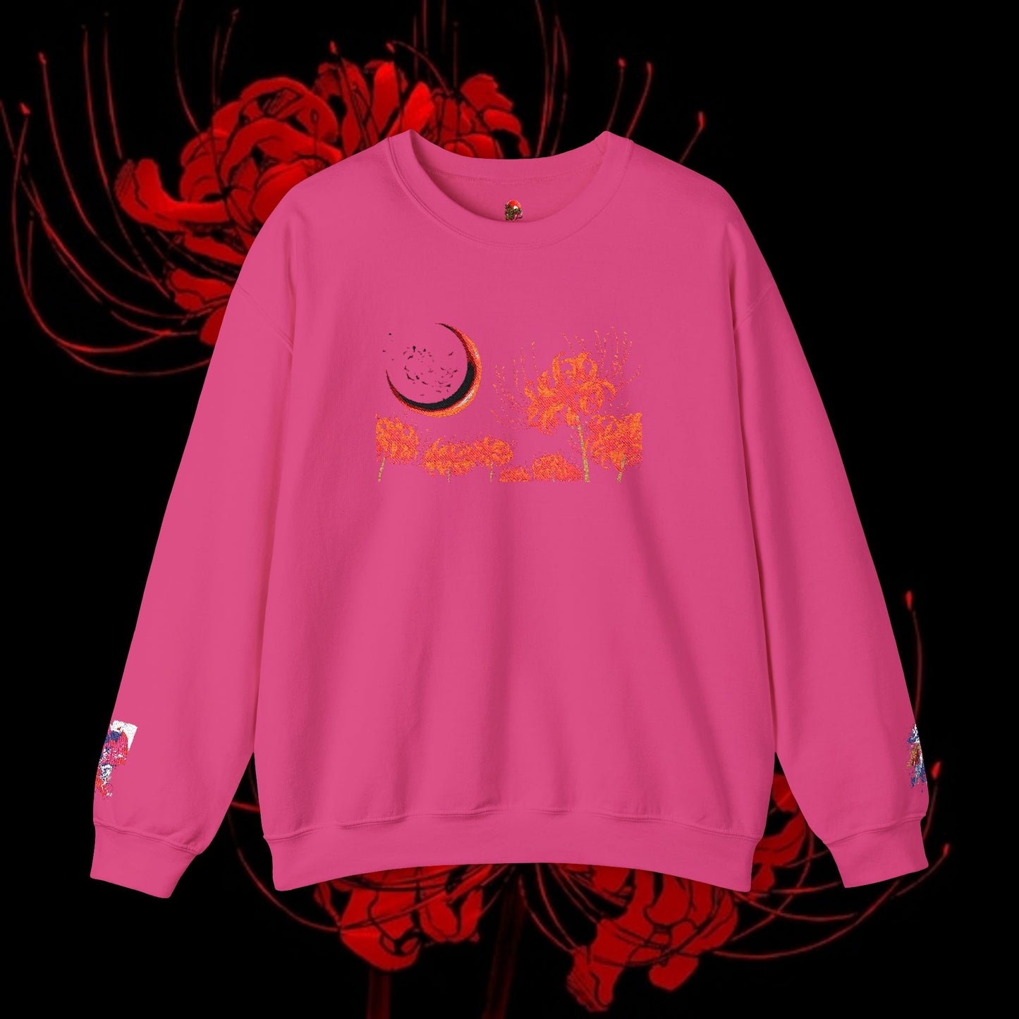 Tokyo Ghoul-Inspired Spider Lily Sweatshirt — Rize & Touka Anime Crewneck
