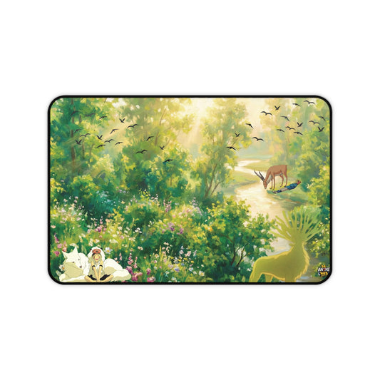 Forest of Life Desk Mat — Joyful Peace Princess Mononoke-Inspired