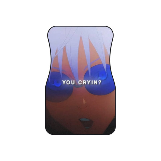 Gojo'You Cryin?' Car Floor Mats — Set of 4 (Front & Rear)