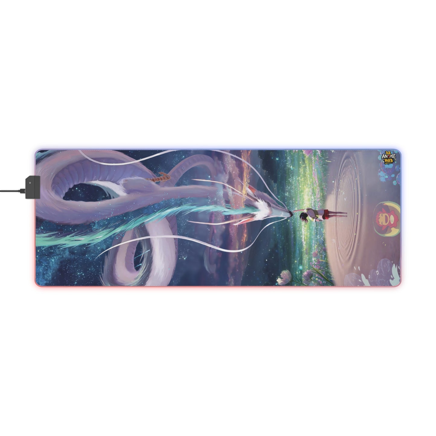 Ghibli-Inspired Dreamscape LED Gaming Mouse Pad