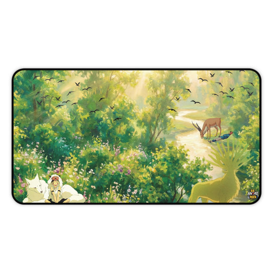 Forest of Life Desk Mat — Joyful Peace Princess Mononoke-Inspired