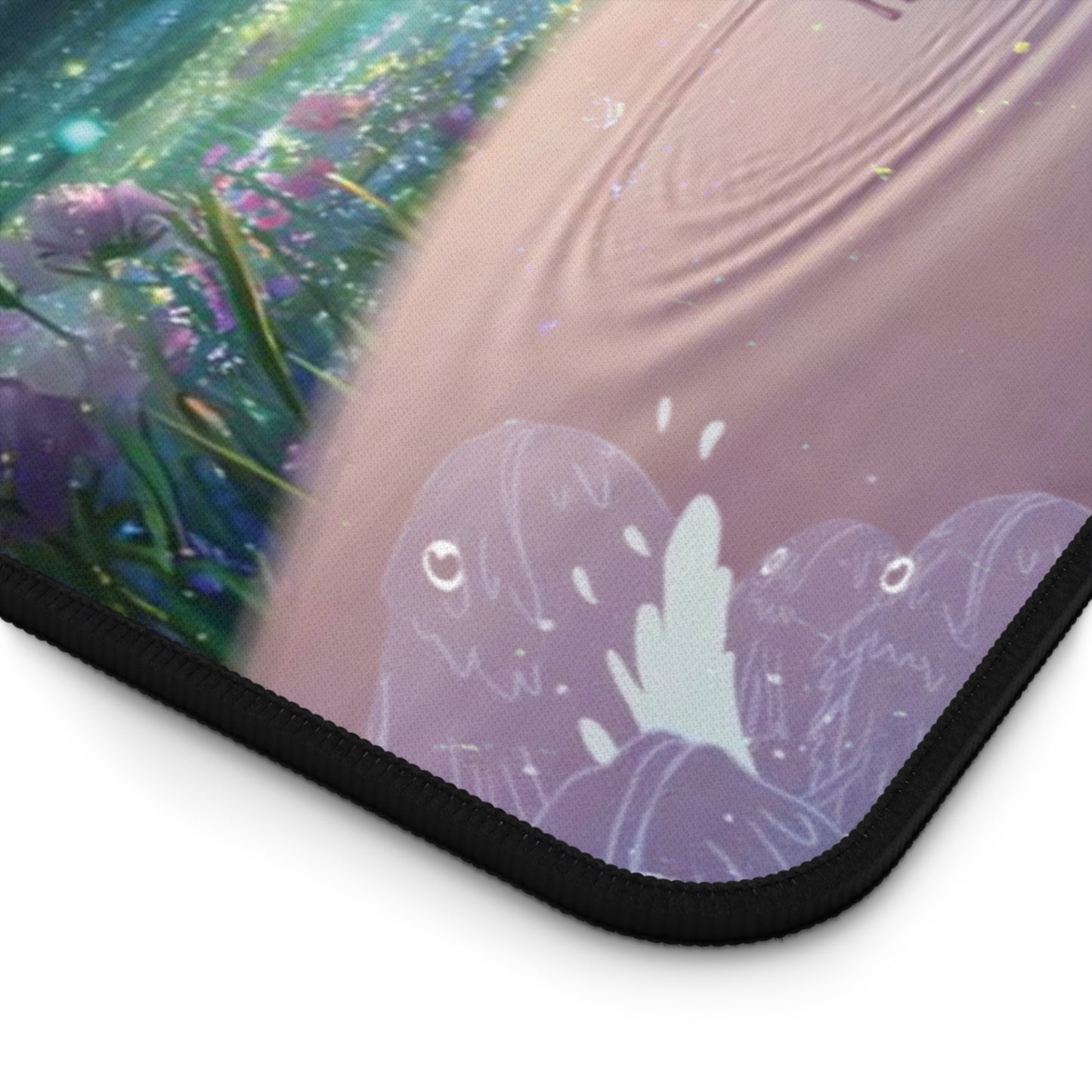 Ghibli-Inspired Desk Mat — Dreamy Haku & Chihiro Artwork