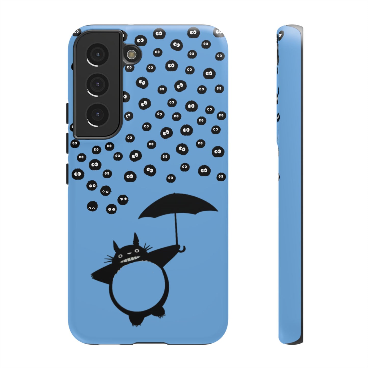 Totoro Umbrella Phone Case – Studio Ghibli-Inspired Totoro Soot Sprite Design