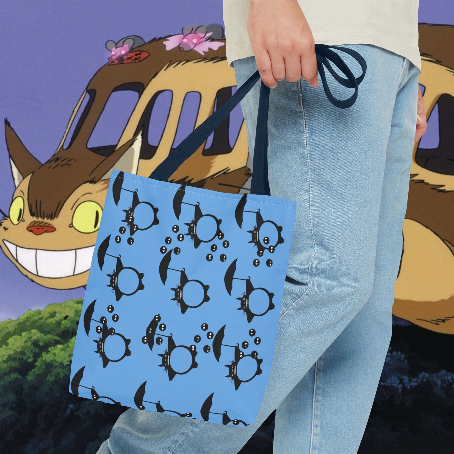Studio Ghibli Totoro-Inspired Tote Bag — Cute Anime AOP Carryall