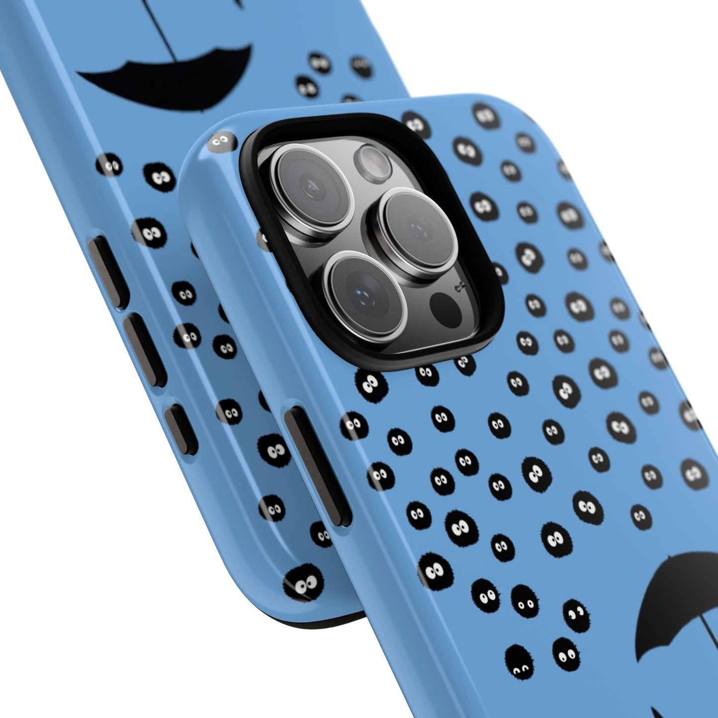 Totoro Umbrella Phone Case – Studio Ghibli-Inspired Totoro Soot Sprite Design