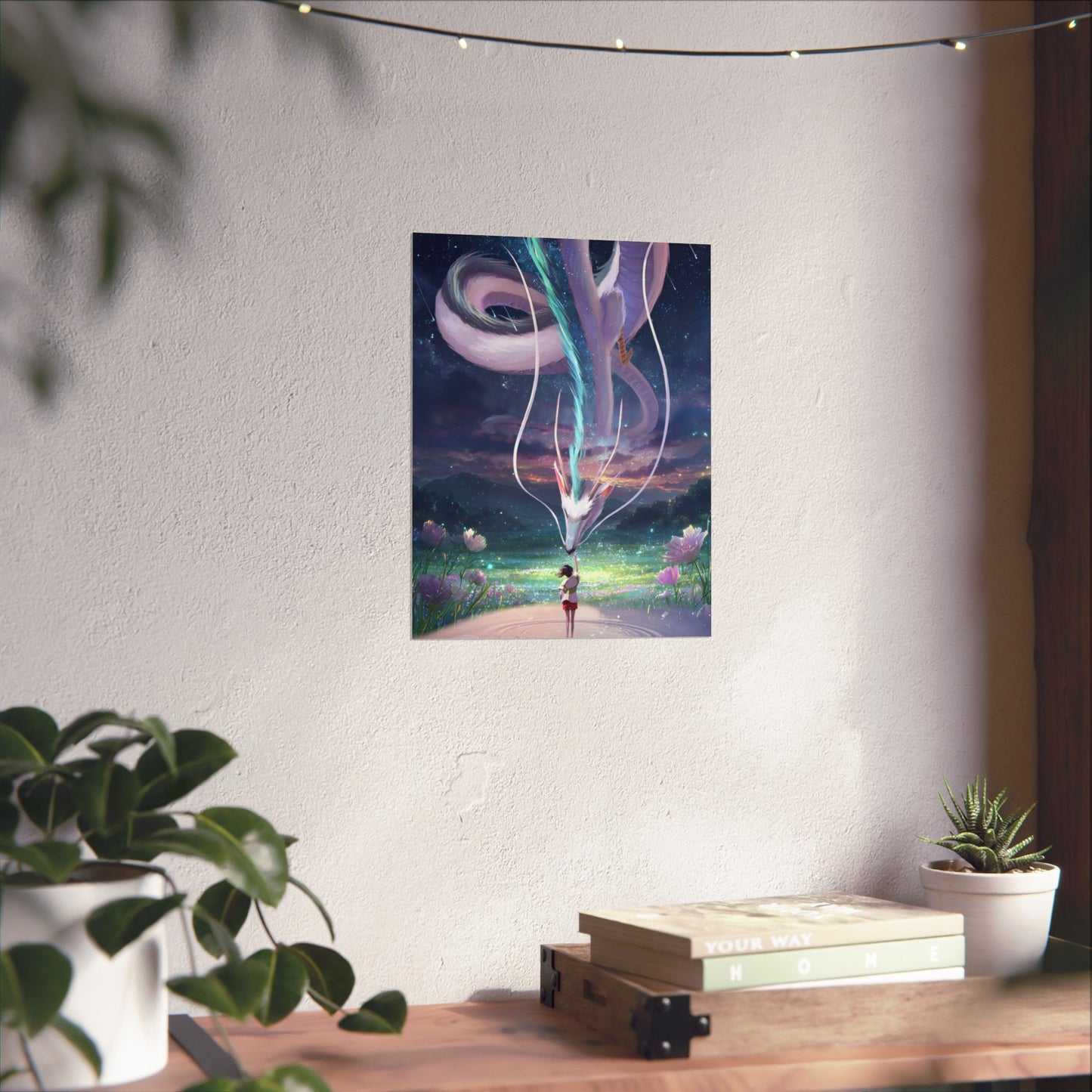 Matte Vertical Poster — Water Spirit Dragon Encounter Wall Art