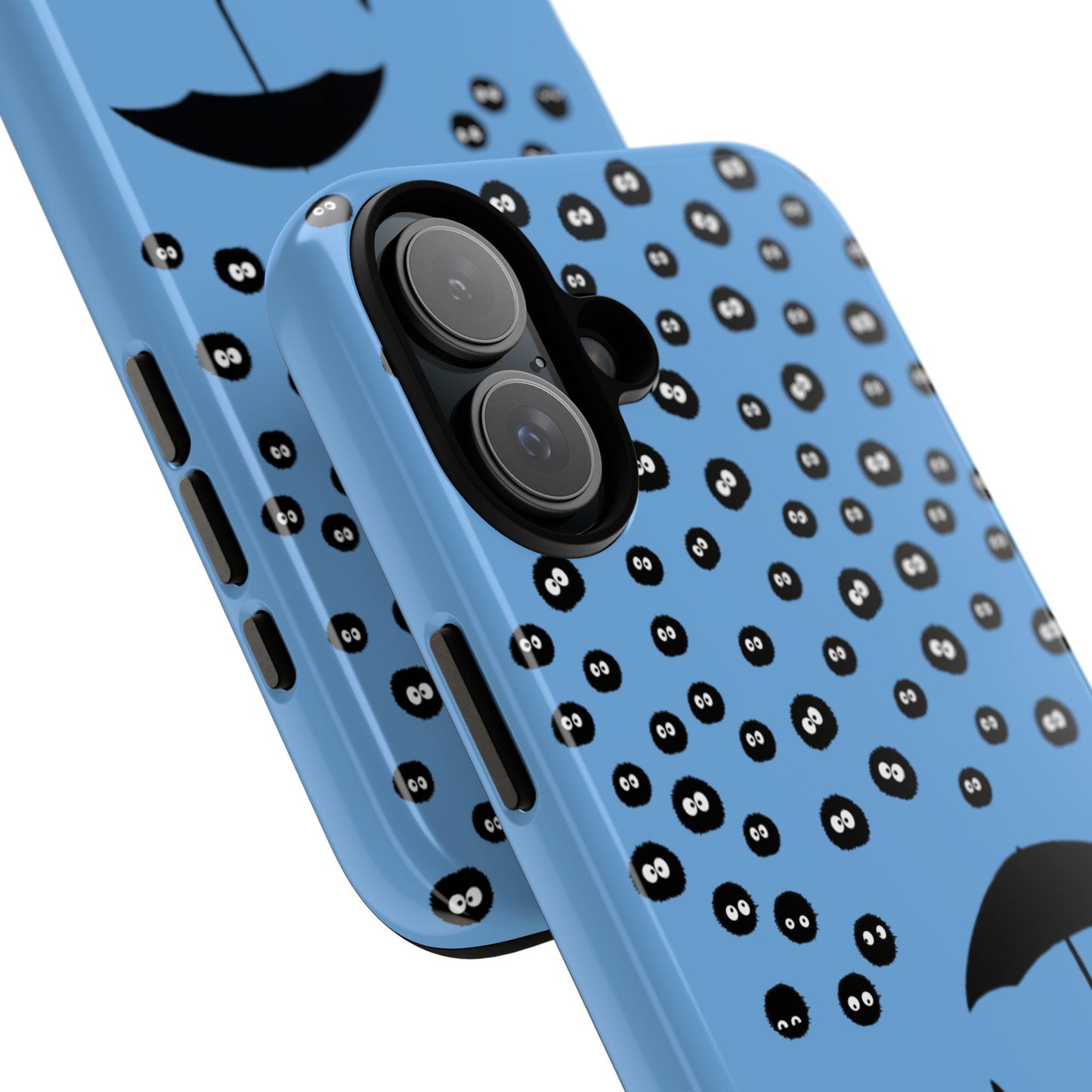 Totoro Umbrella Phone Case – Studio Ghibli-Inspired Totoro Soot Sprite Design