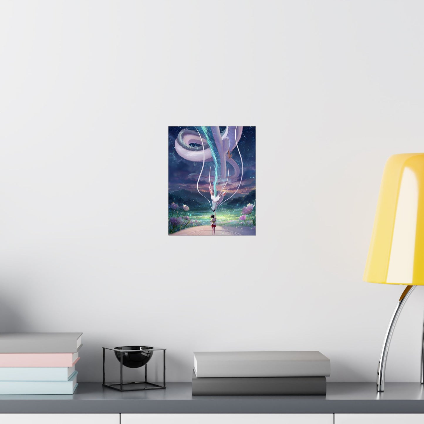 Matte Vertical Poster — Water Spirit Dragon Encounter Wall Art