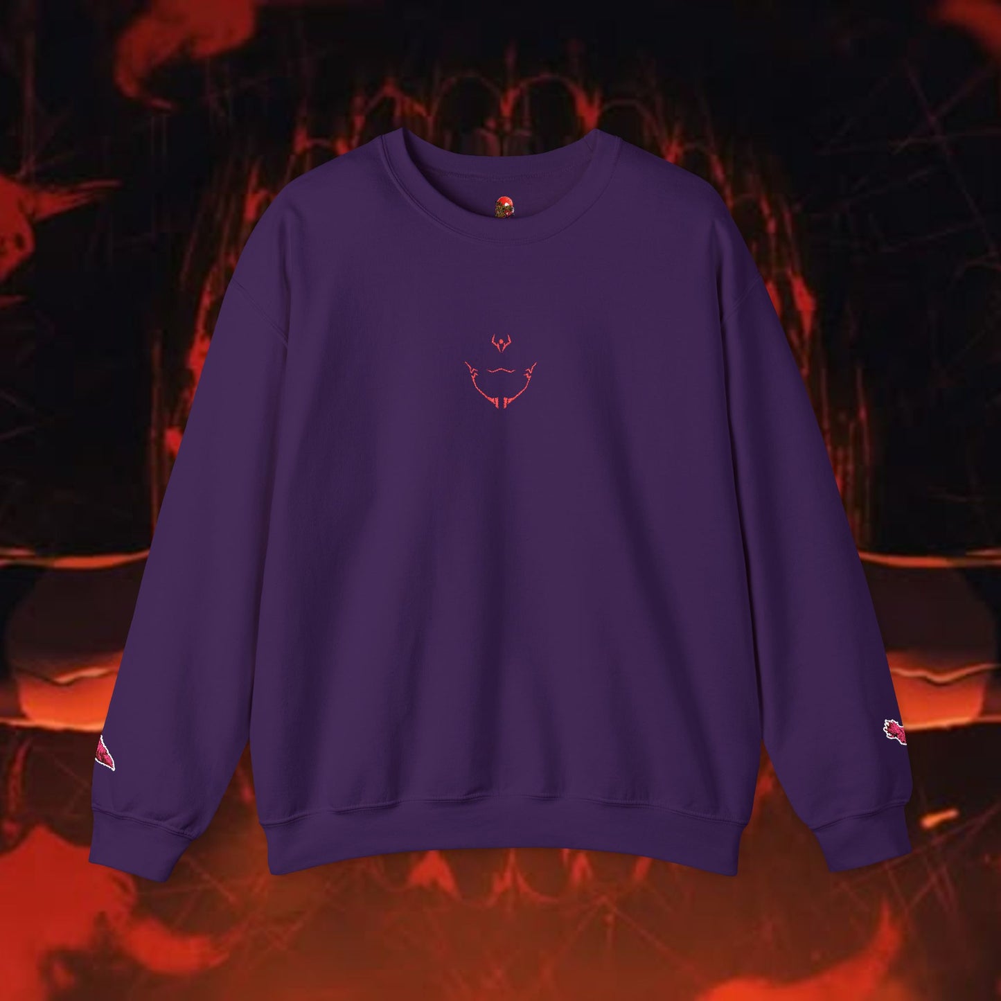 King of Curses Embroidered Crewneck Sweatshirt