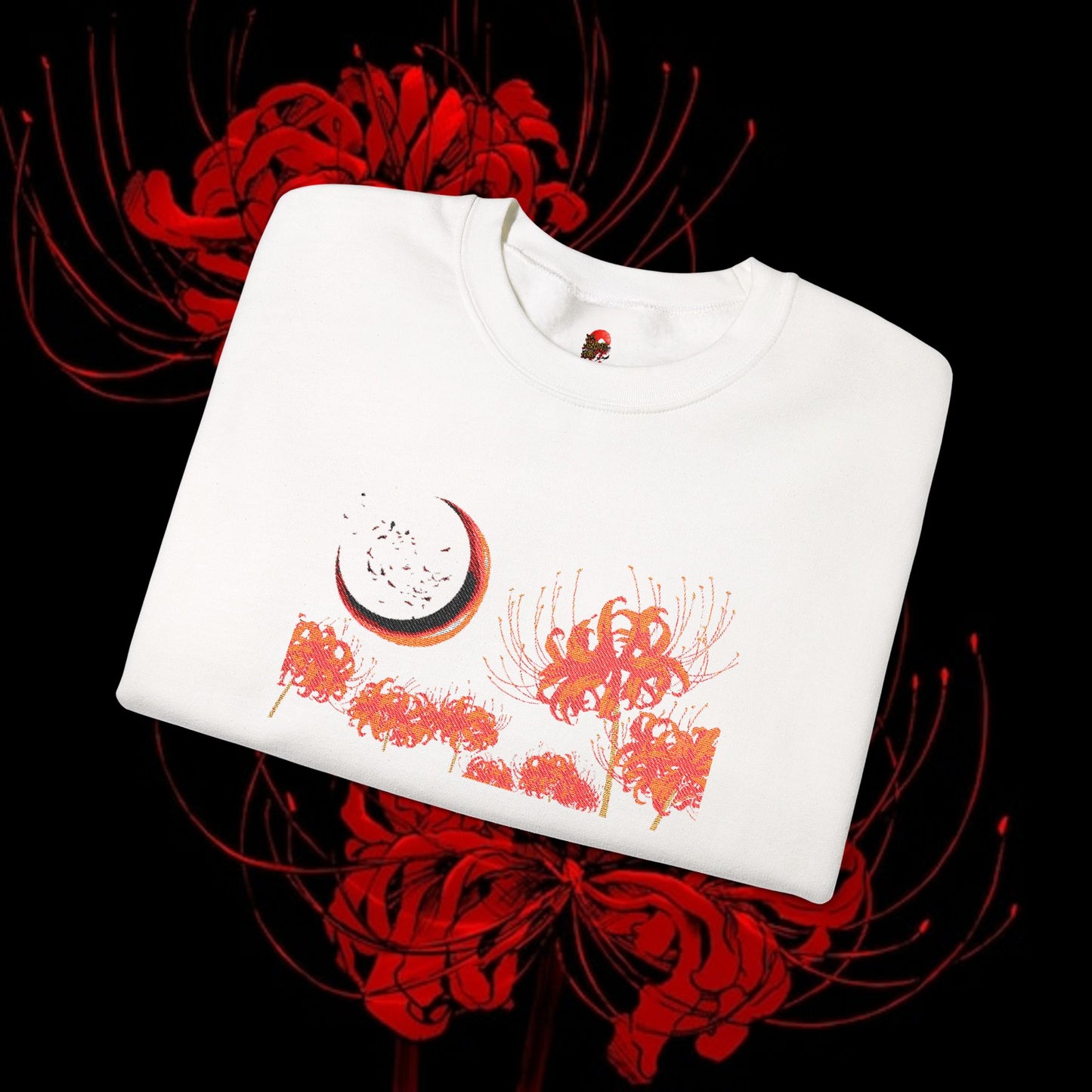 Tokyo Ghoul-Inspired Spider Lily Sweatshirt — Rize & Touka Anime Crewneck